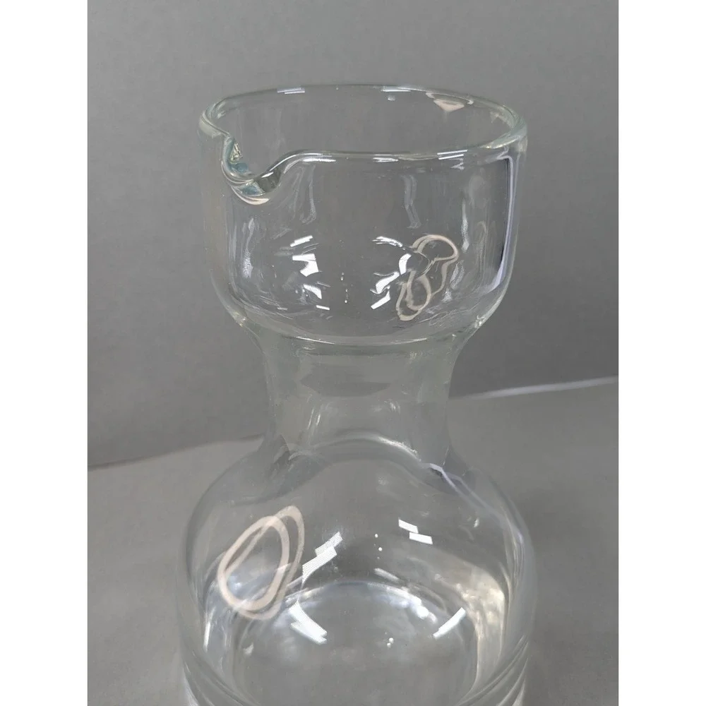 Vintage Clear Glass Wine Carafe 9